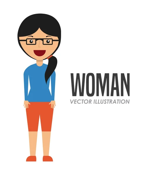 Avatar de mujer — Vector de stock