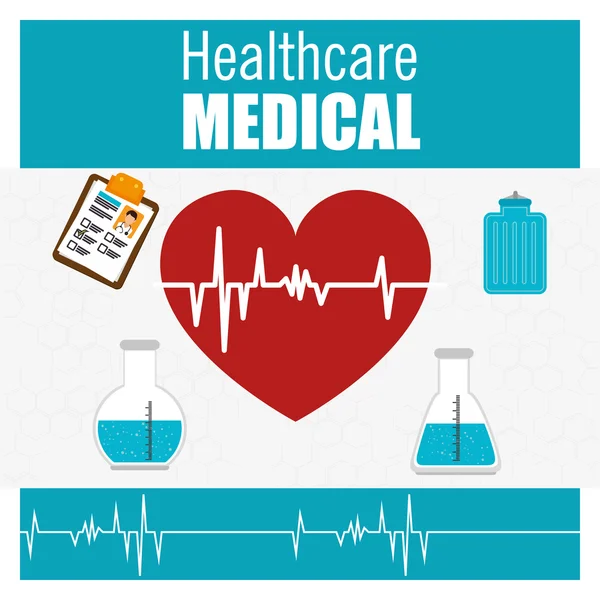 Egészségügyi orvosi — Stock Vector