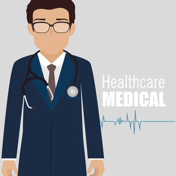 Diseño médico de la salud — Vector de stock