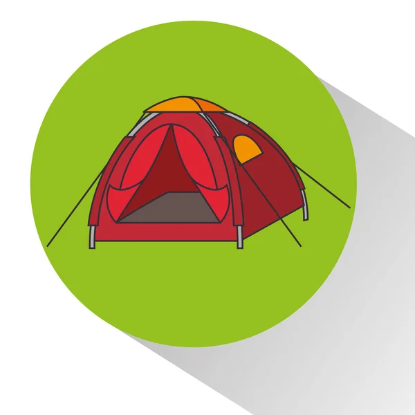 Camping design ao ar livre — Vetor de Stock