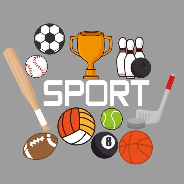 Icono del concepto deportivo — Archivo Imágenes Vectoriales