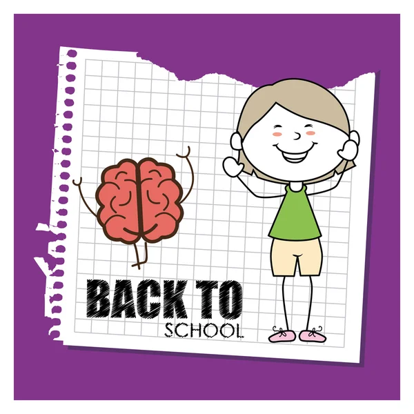 Back to school  design — Stock Vector