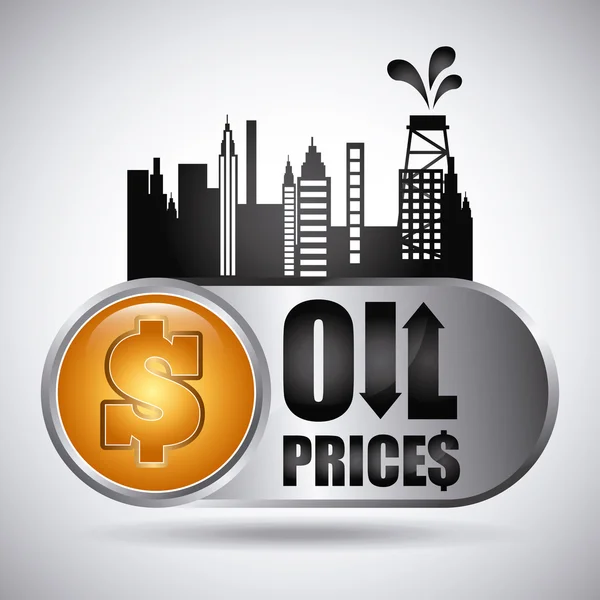 Ceny ropy projekt — Wektor stockowy