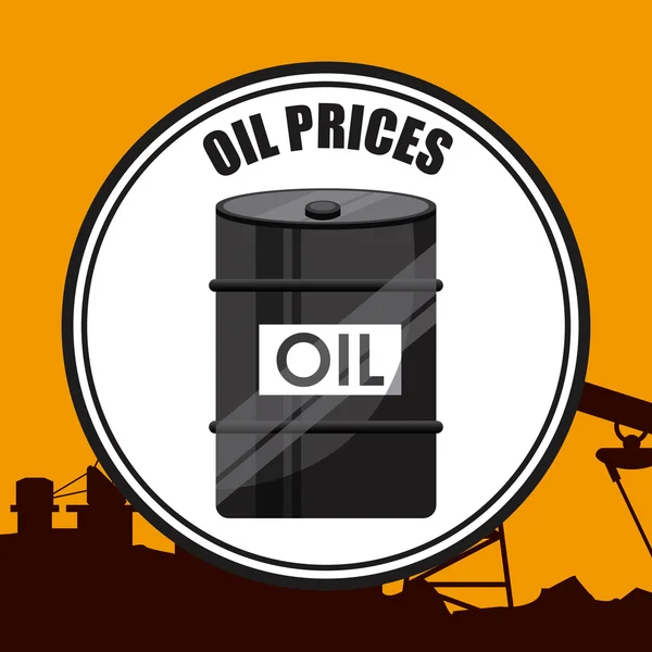 Oil prices  design — Stock Vector