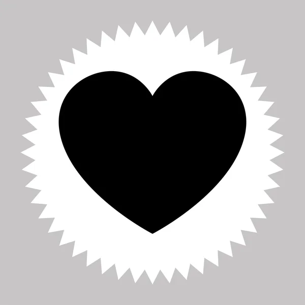 Εικονίδιο αγάπης καρδιάς — Διανυσματικό Αρχείο