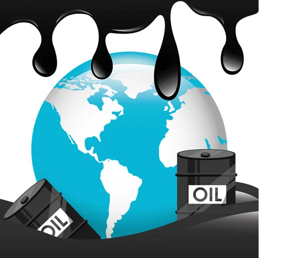 Precios del petróleo — Vector de stock