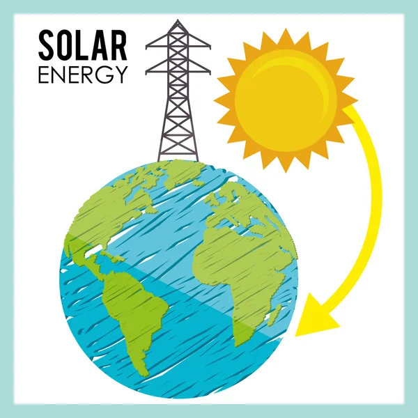 Energy sources  design — Stock Vector