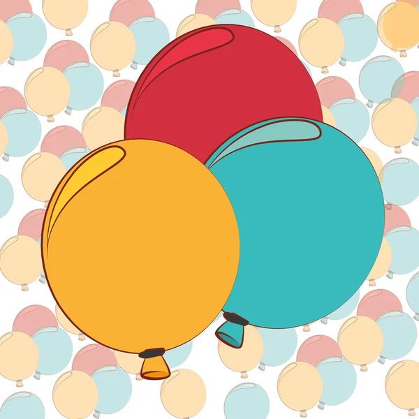 Balonlar deco hava — Stok Vektör