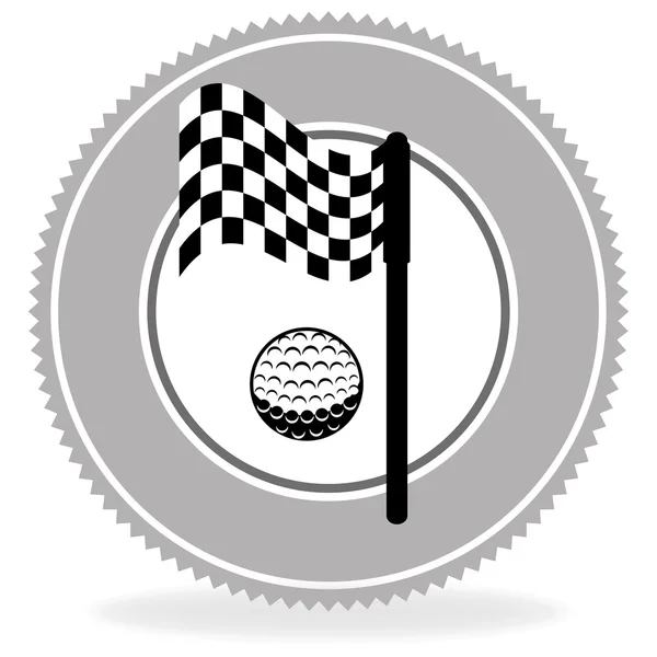 Golf Kulübü tasarımı — Stok Vektör