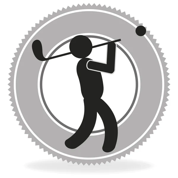 Diseño del club de golf — Archivo Imágenes Vectoriales