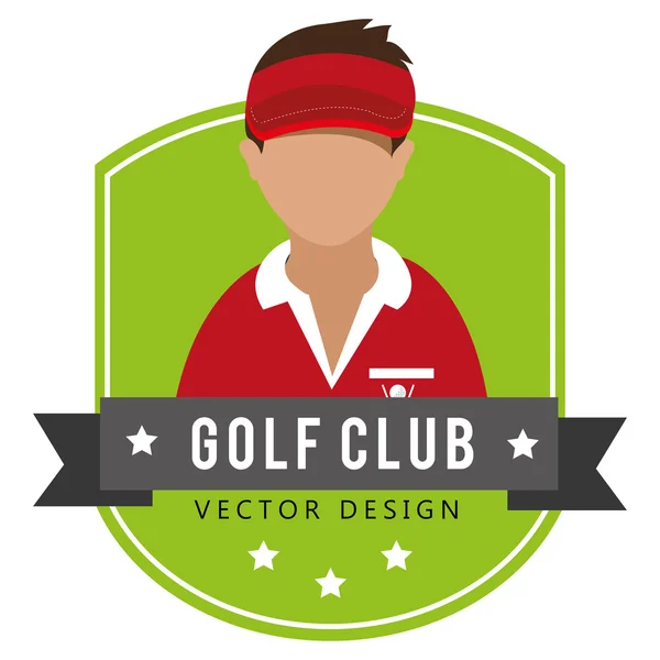 Diseño del club de golf — Vector de stock