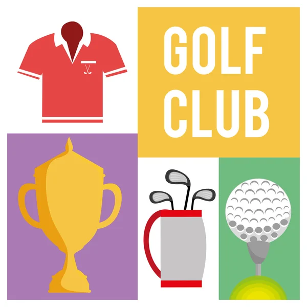 Golf Kulübü tasarımı — Stok Vektör