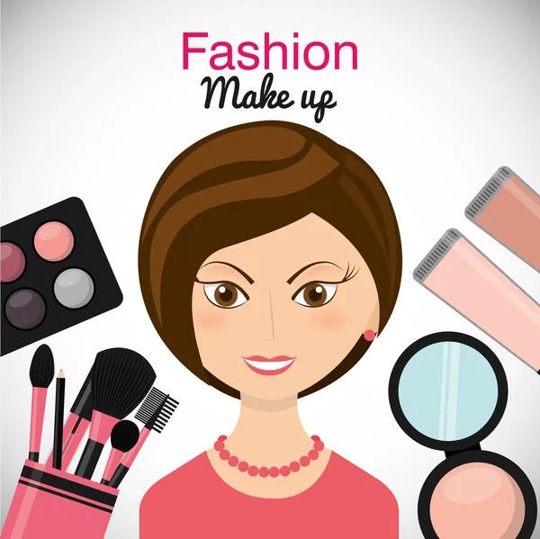 Design maquillage mode — Image vectorielle