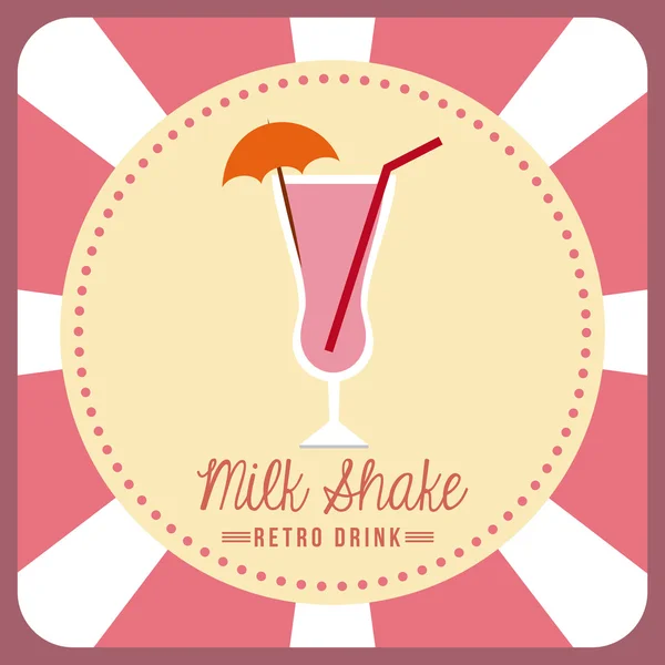 Milk shake design — Stock vektor
