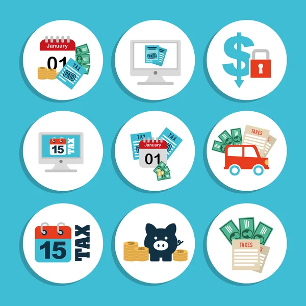 Business set icons — Stock Vector