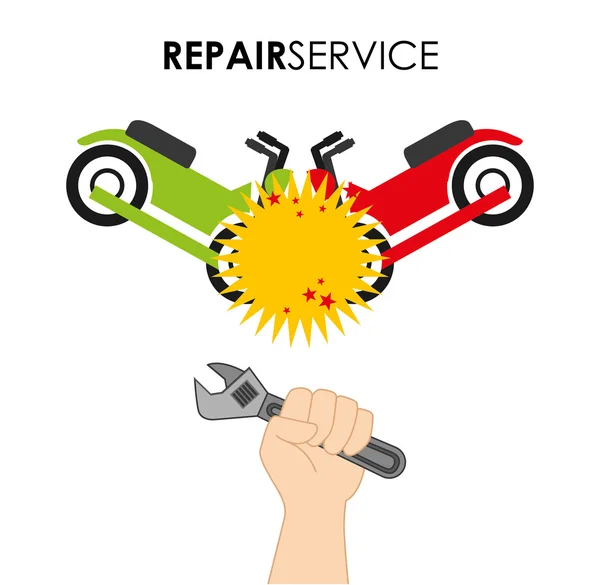 Conception de service de réparation — Image vectorielle