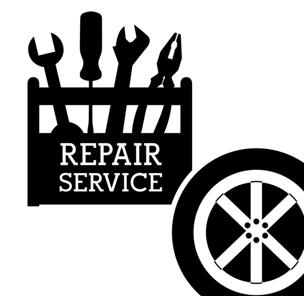 Servicio de reparación diseño — Vector de stock