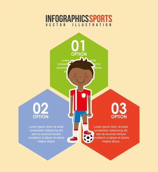 Stil de viață sportiv — Vector de stoc