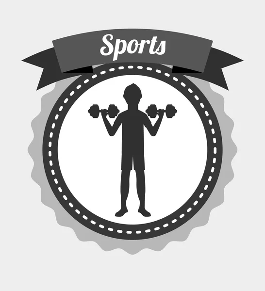 Estilo de vida desportivo — Vetor de Stock