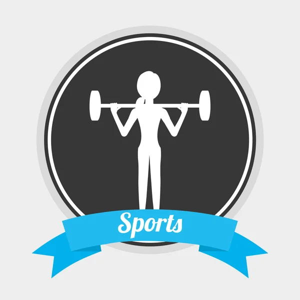 Sportlicher Lebensstil — Stockvektor