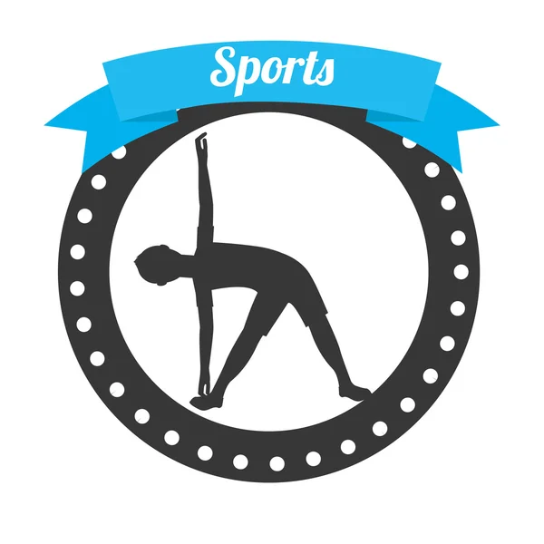 Estilo de vida deportivo — Vector de stock