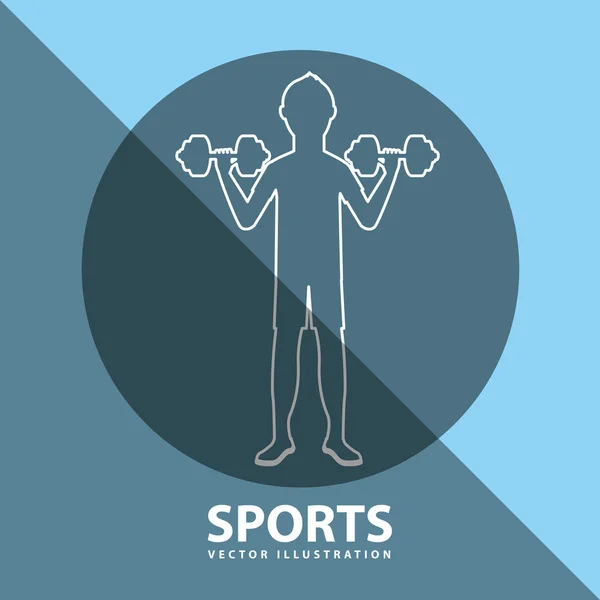 Stile di vita sportivo — Vettoriale Stock