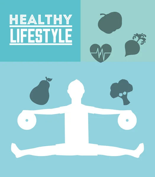 Healthy lifestyle — Stock Vector