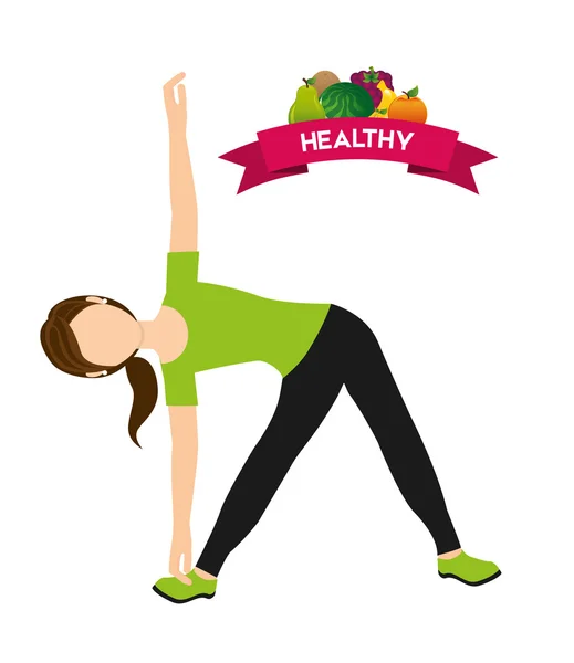 Healthy lifestyle — Stock Vector