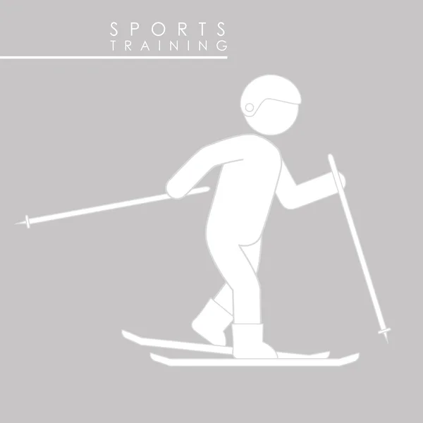 Diseño de entrenamiento deportivo — Archivo Imágenes Vectoriales