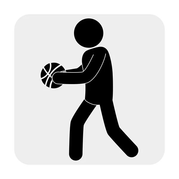 Basket-ball design sportif — Image vectorielle