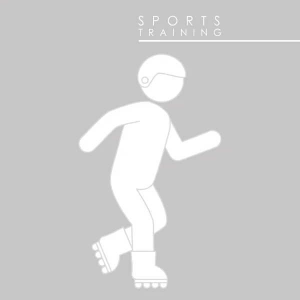 Diseño de entrenamiento deportivo — Vector de stock