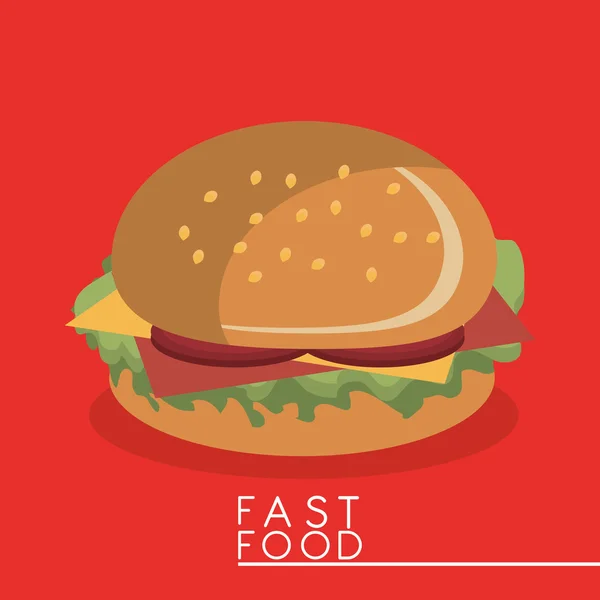 Design de fast food — Vetor de Stock