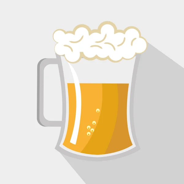 Disegno vetro di birra — Vettoriale Stock