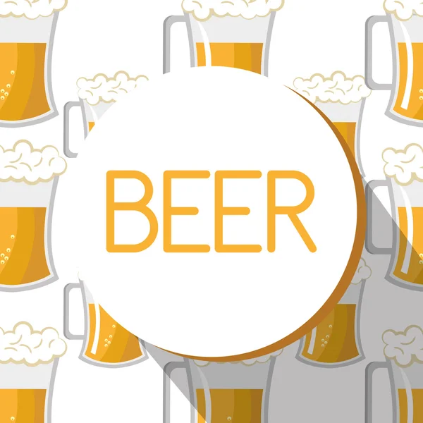 Design de vidro de cerveja —  Vetores de Stock