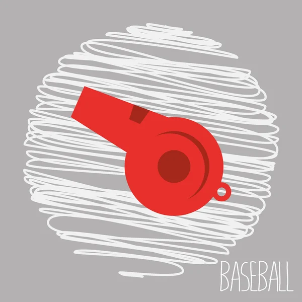 Diseño deportivo de béisbol — Archivo Imágenes Vectoriales