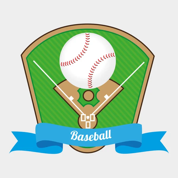 Diseño deportivo de béisbol — Vector de stock