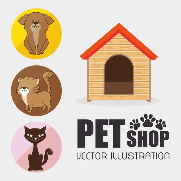 Pet shop — Stock Vector