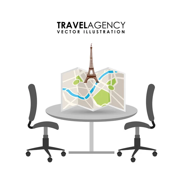 Agence de voyages — Image vectorielle