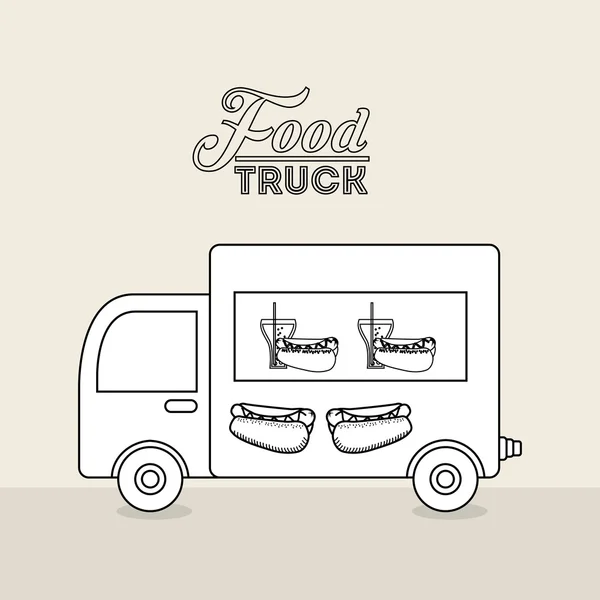 Food delivery — Stock Vector