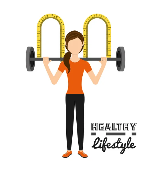 En hälsosam livsstil — Stock vektor