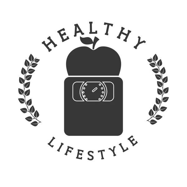 Healthy lifestyle design — Stock Vector