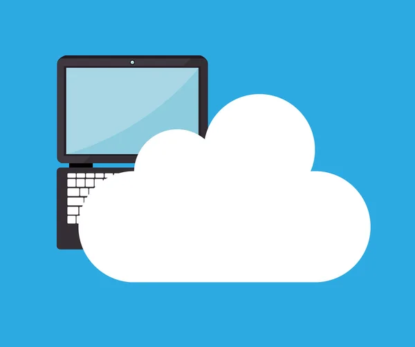 Cloud Computing Technologie — Stockvektor