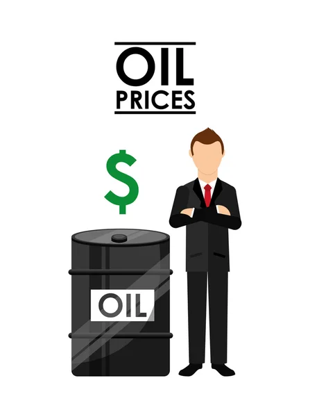 Design dos preços do petróleo —  Vetores de Stock