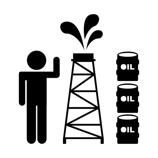 Design dos preços do petróleo — Vetor de Stock