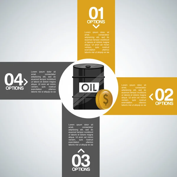 Oil prices  design — Stock Vector