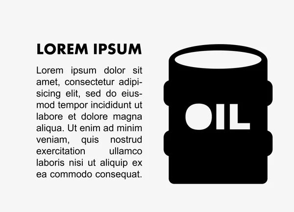 Diseño de precios del petróleo — Vector de stock