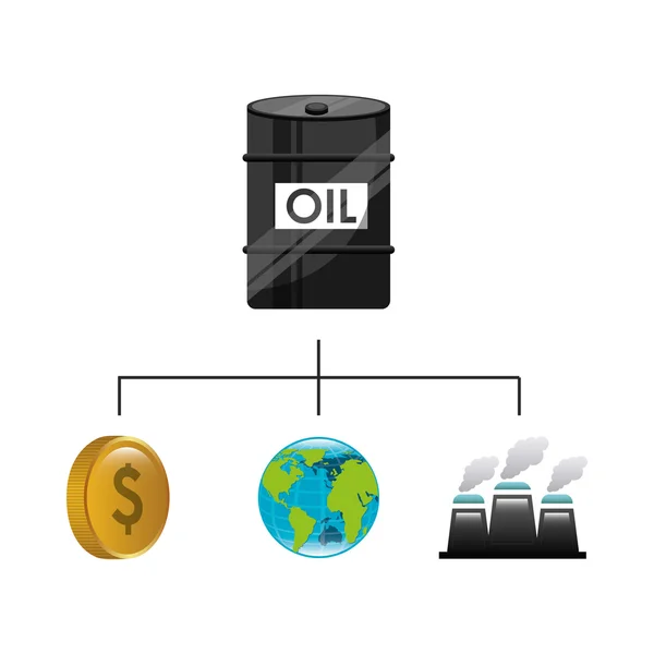 Prix du pétrole conception — Image vectorielle