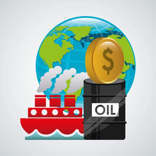 Oil prices  design — Stock Vector