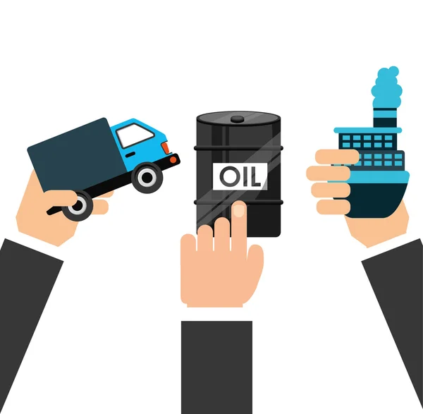 Oil industry  design — Stock Vector