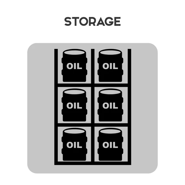 Conception d'industrie pétrolière — Image vectorielle